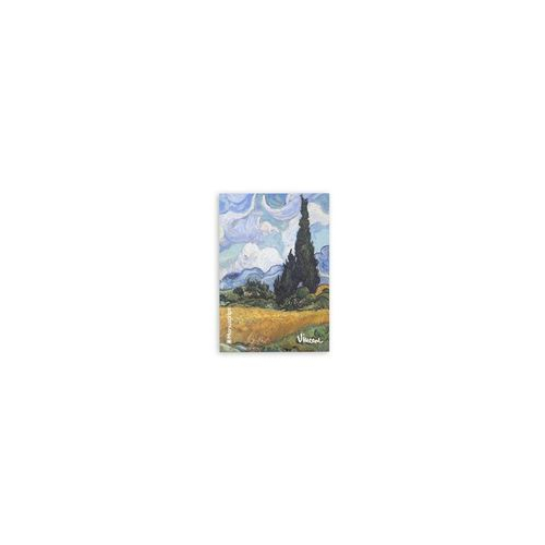 Cuaderno A5 Van Gogh campo con cipreses 80 páginas