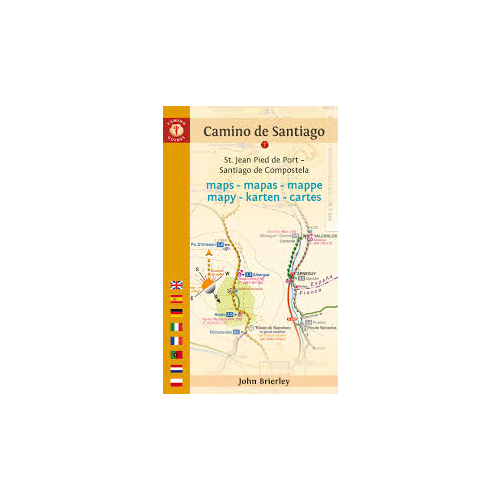 Mapa-guía Camino de Santiago (St. Jean Pied de Port - Santiago de Compostela)