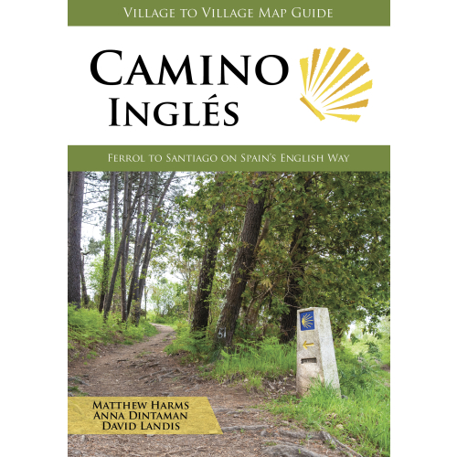 Mapa-guía Camino Inglés (Ferrol to Santiago)