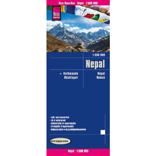 Nepal 1:500.000 impermeable