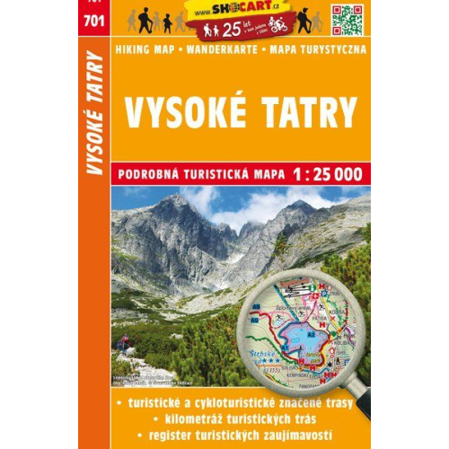 Vysoké Tatry/Hohe Tatra 1:25.000