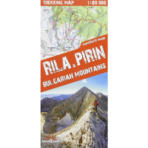 Rila and Piryn 1:80.000 plastificado