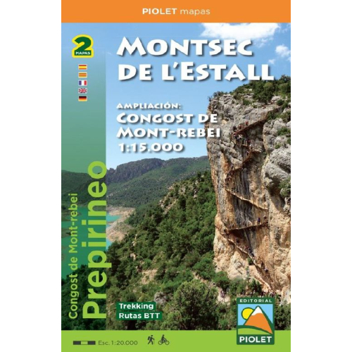 Montsec de l'Estall. Congost de Mont-rebei 1:20.000